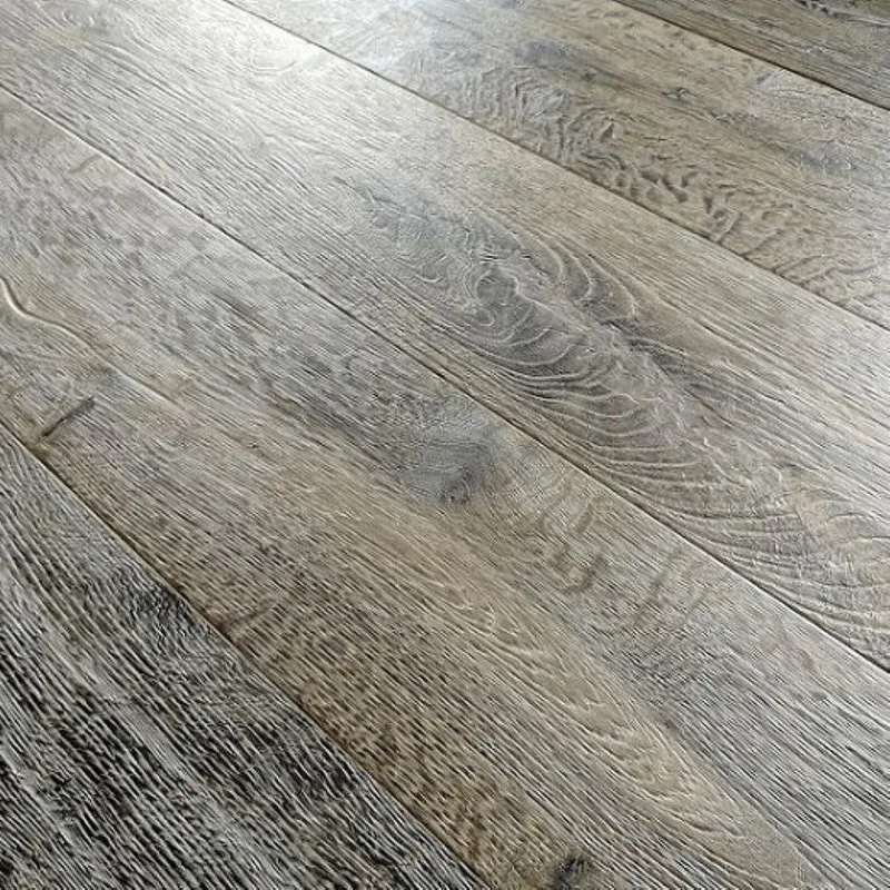 IMPERIAL Zavento Engineered Distressed Hand Crafted Dark Grey Oak 15x220mm