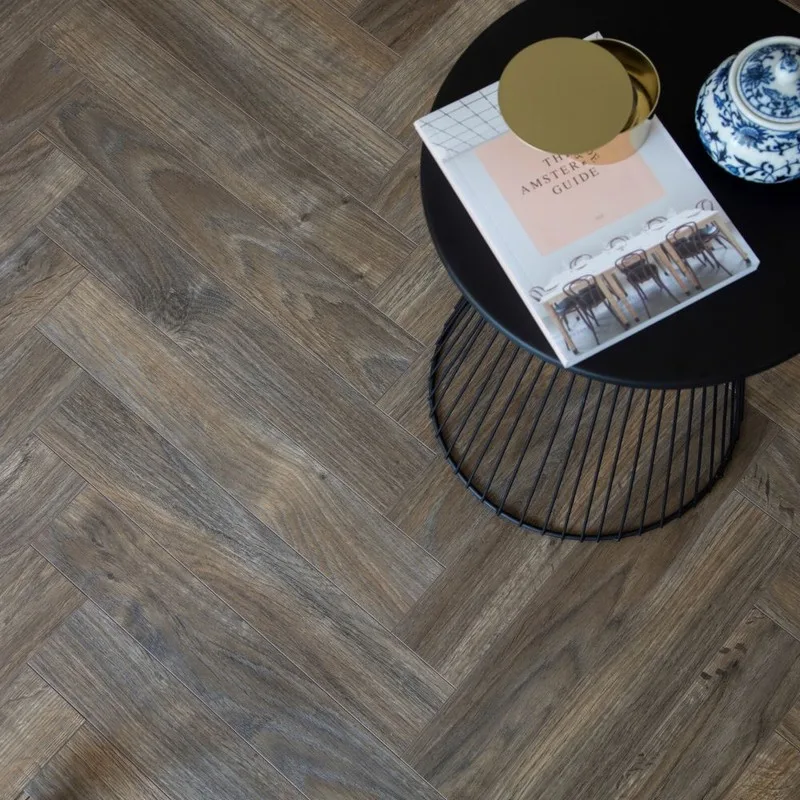 URBAN Gridixa Laminate Herringbone Java Brown Click 8x84mm