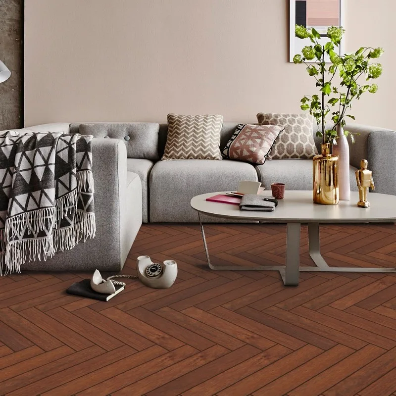 ITALIAN Viterna Laminate Chateau Herringbone Merbau 8x84mm