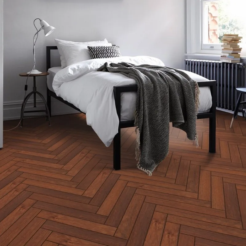 ITALIAN Viterna Laminate Chateau Herringbone Merbau 8x84mm