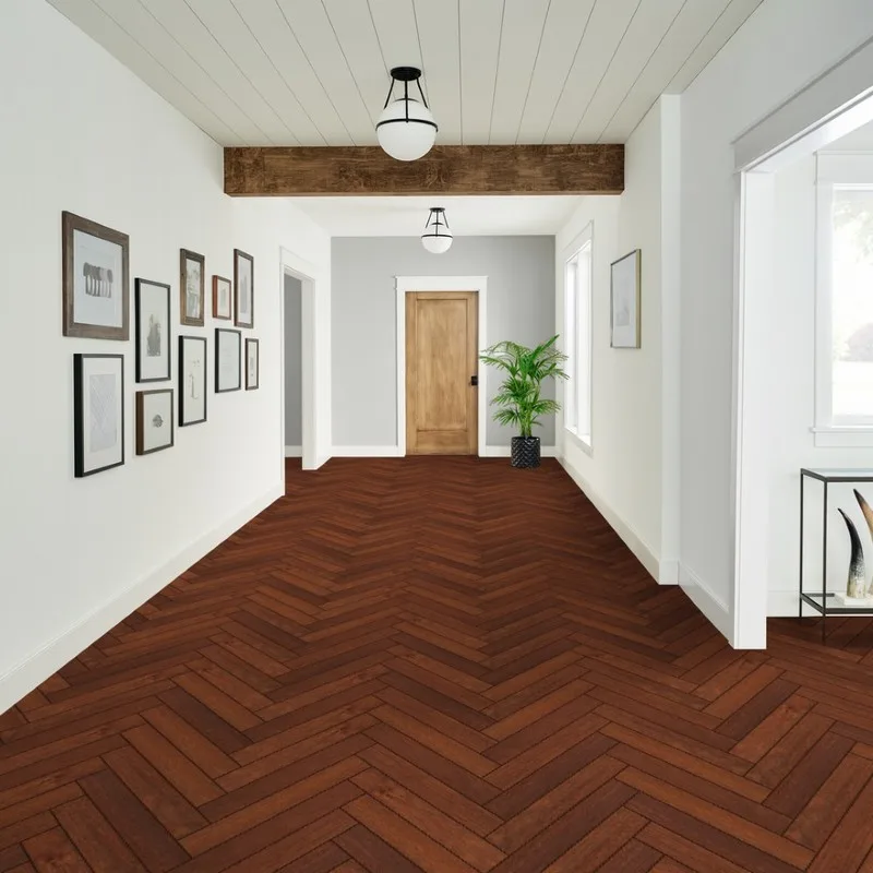 ITALIAN Viterna Laminate Chateau Herringbone Merbau 8x84mm
