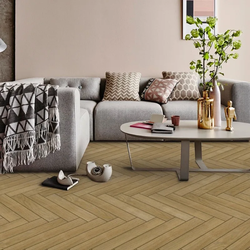 ITALIAN Portoza Laminate Chateau Herringbone Pearl Grey 8x84mm