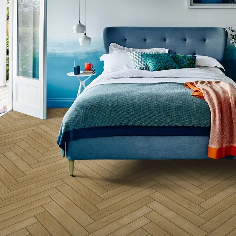 ITALIAN Portoza Laminate Chateau Herringbone Pearl Grey 8x84mm