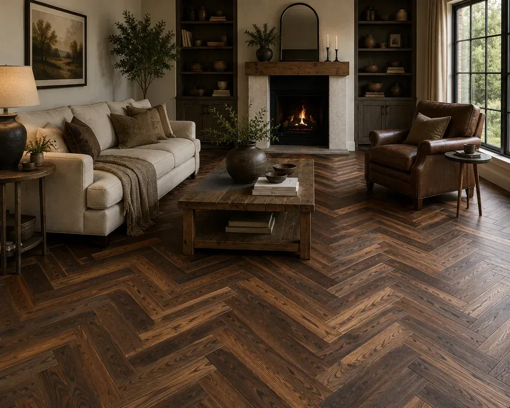 IMPERIAL Valtorio Engineered Smoked Brushed and Oiled 10/3x90x450mm