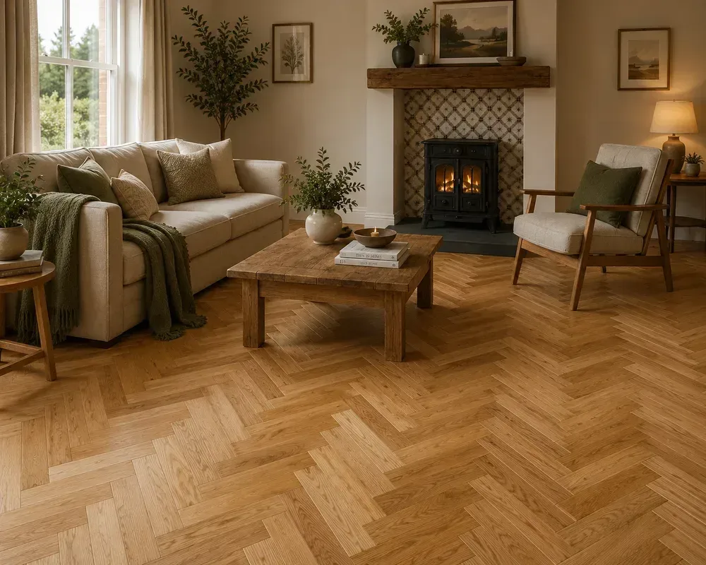 IMPERIAL Auremonte Engineered Natural Oak Brushed Lacquered 10/3x90x450mm