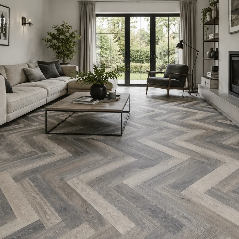 IMPERIAL Castavio Engineered Smoked Grey Brushed Lacquered 10/3x90x450mm