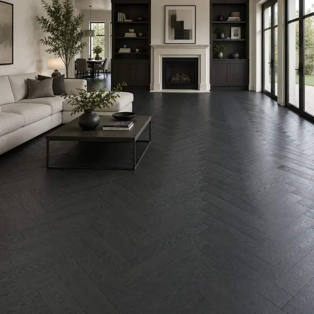 IMPERIAL Solvanox Engineered Black Oak Brushed Lacquered 10/3x90x450mm