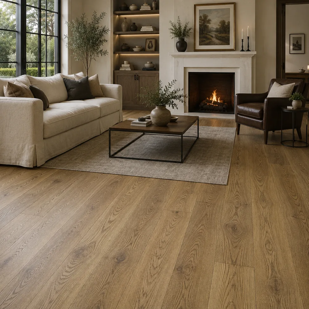 IMPERIAL Velcaro Engineered Golden Wheat Brushed and Matt Lacquered 14/3x150x1900mm