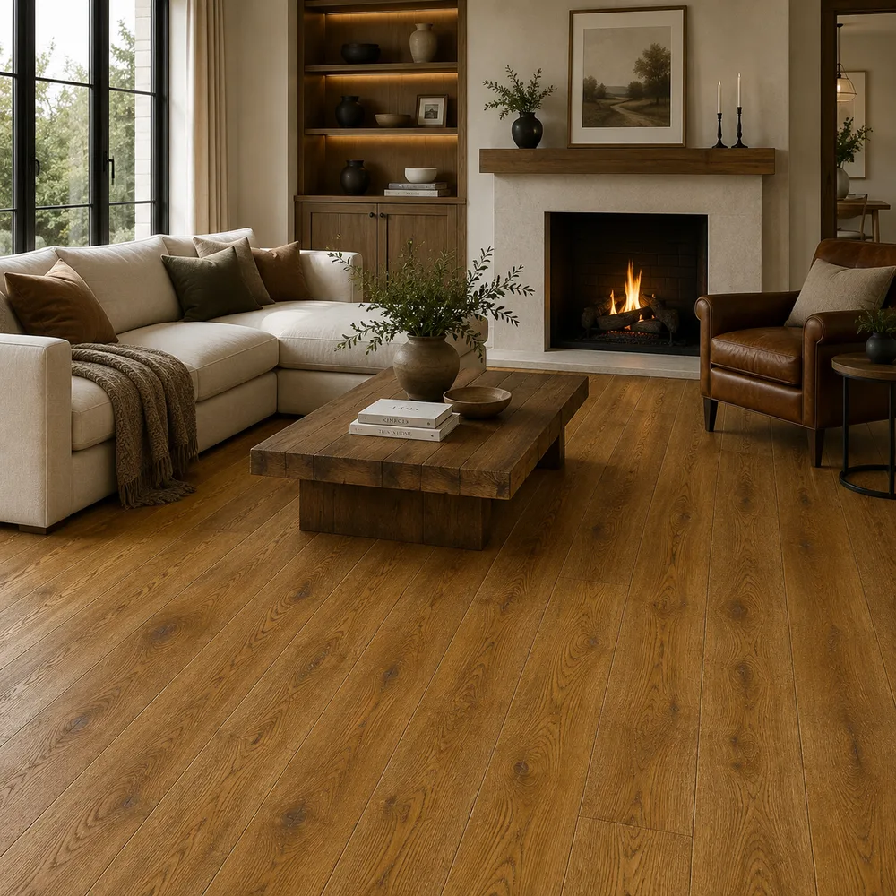 IMPERIAL Lorevan Engineered Cinnamon Golden Brushed and Matt Lacquered 14/3x190x1900mm
