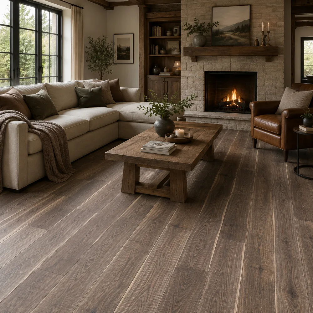 IMPERIAL Raviano Engineered Smoked Bandsawn Brushed and Oiled 14/3x190x1900mm